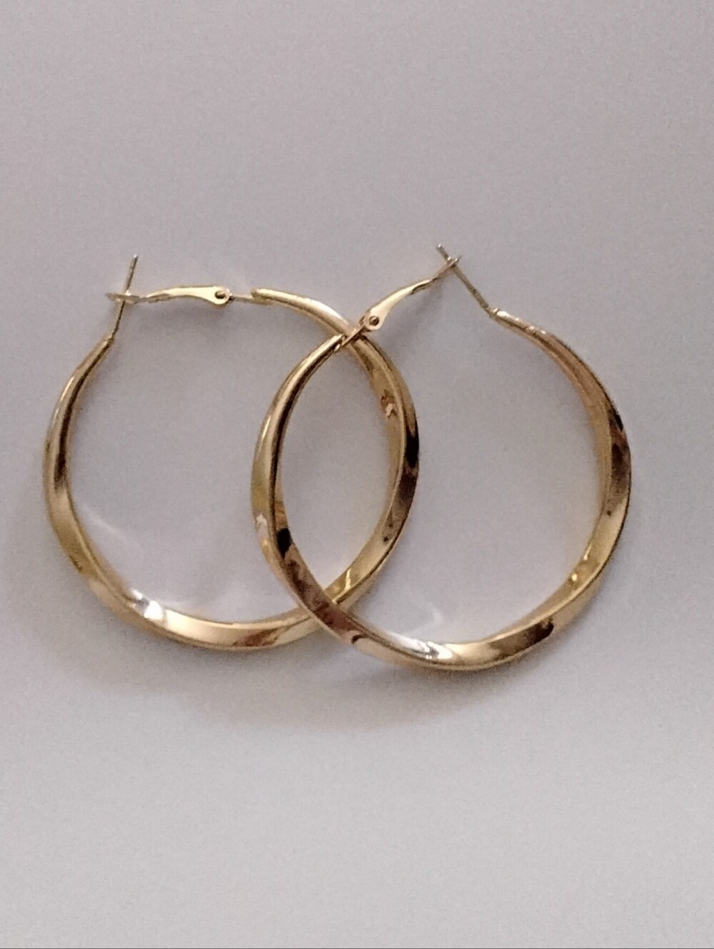 Goldtone Hoop Earrings - Classic Women’s Hoop Earrings